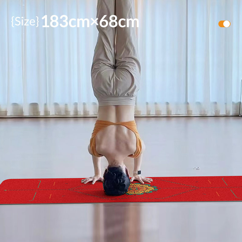 Home Gym Rubber Flooring - Frosted PU Natural Rubber Yoga Mat