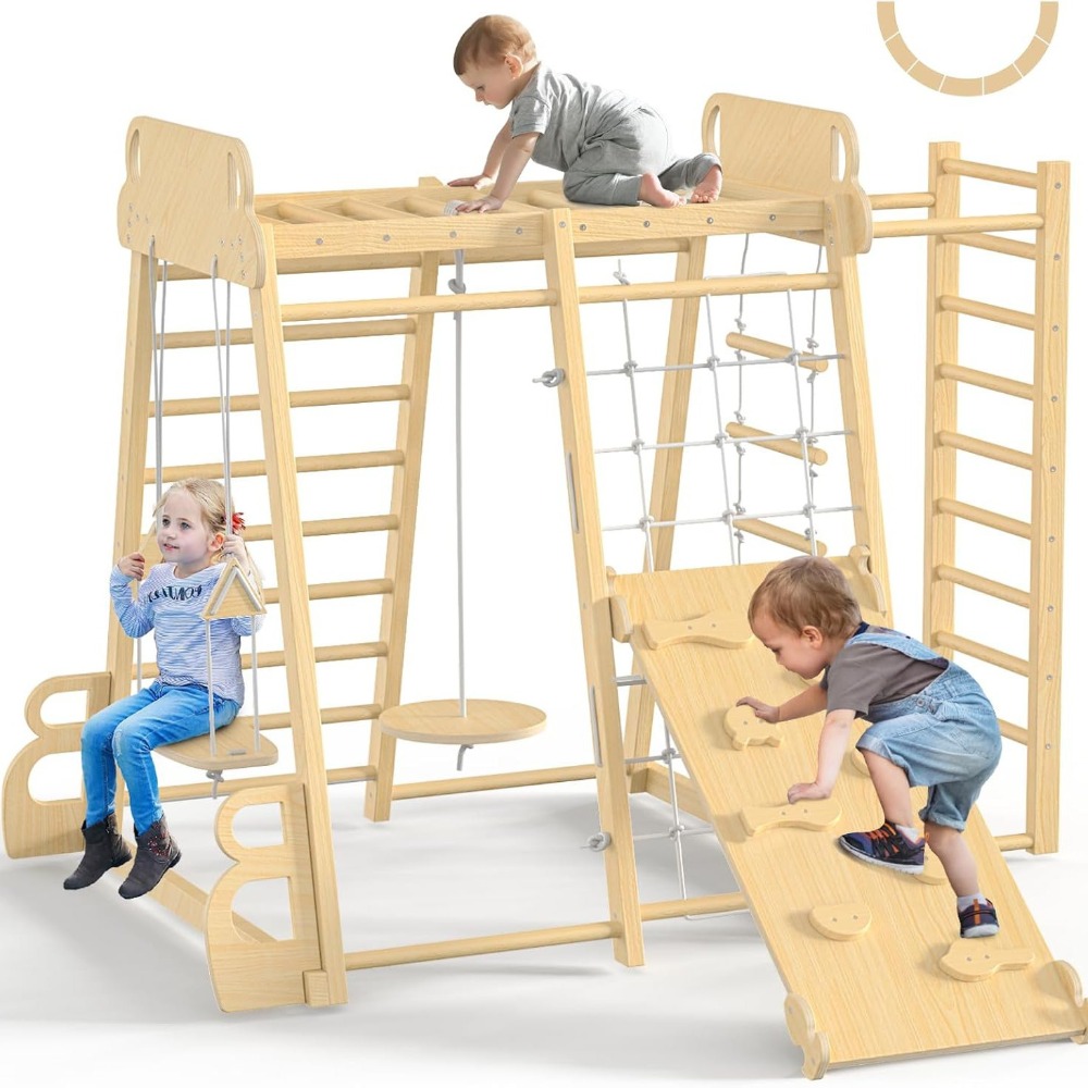 Home Gym Kids - Indoor Jungle Gym 9-in-1 Playground Kids