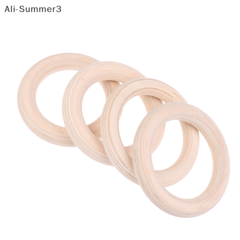 Gymnastic Rings Wooden - 2Pcs/Pairs Wooden Ring Portable Crossfit Gymnastics