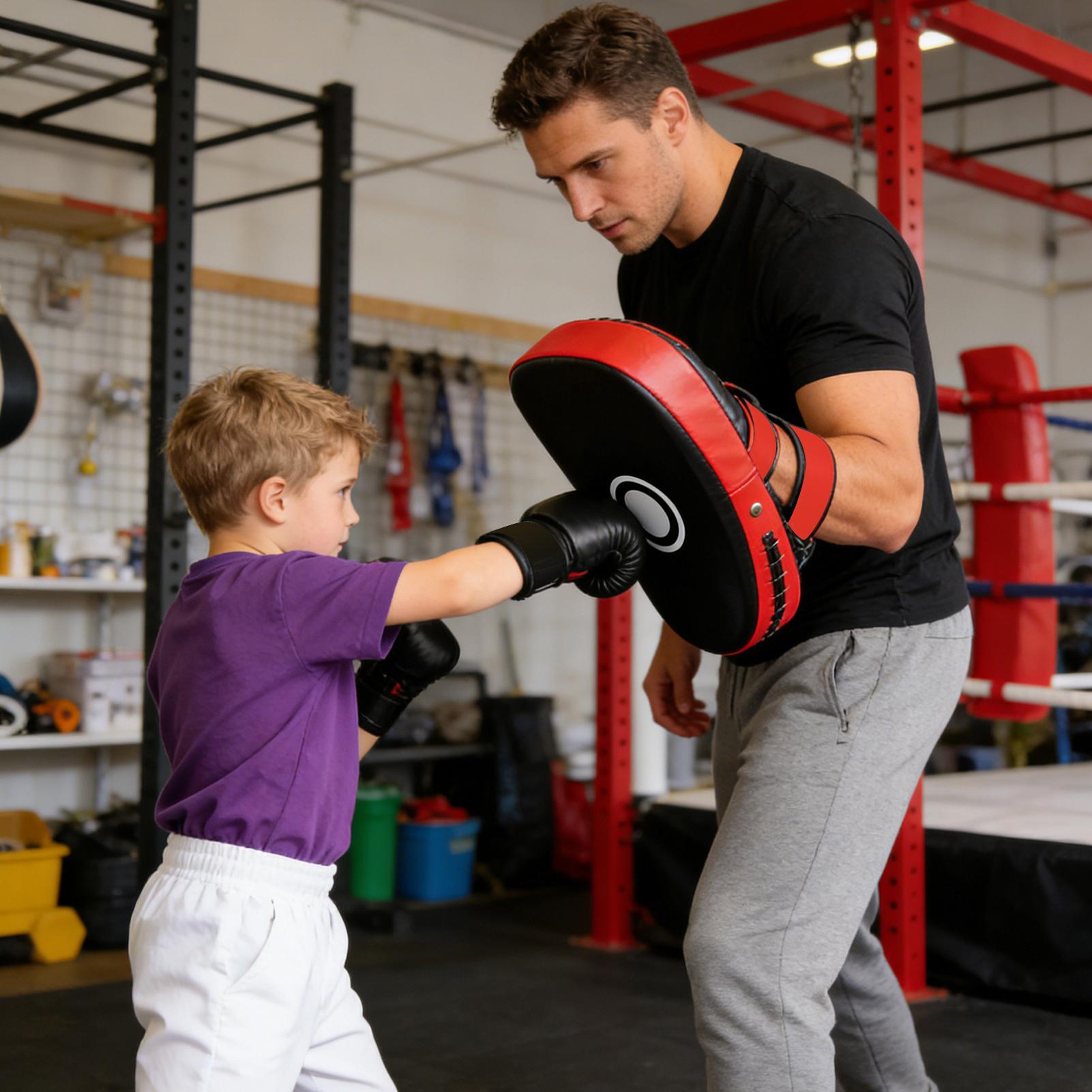 PU Leather Boxing Pads Curved  - Home Gym Kids 评论和价格