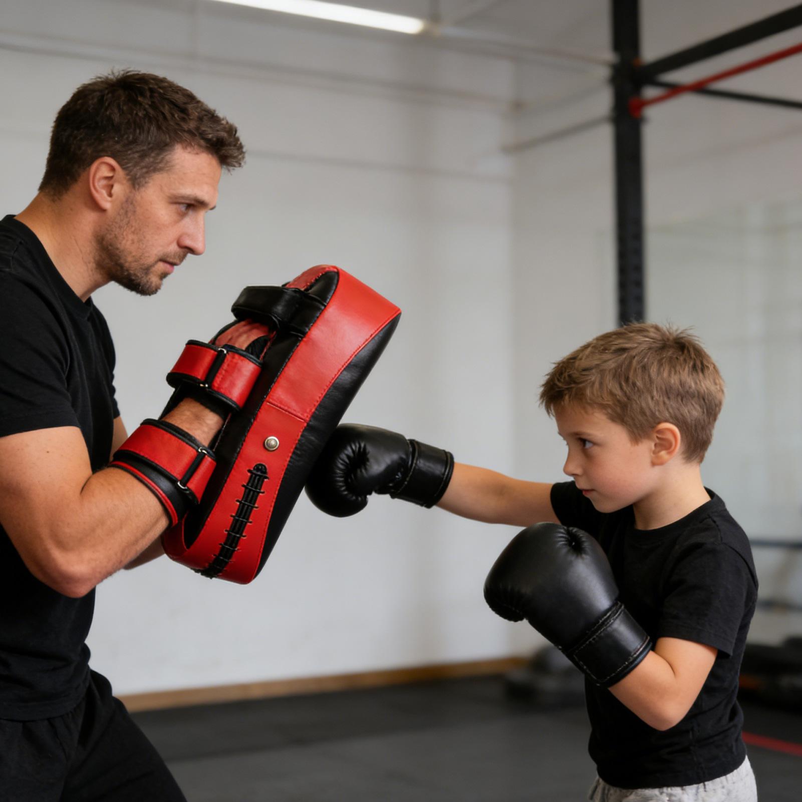 PU Leather Boxing Pads Curved  - Home Gym Kids 评论和价格