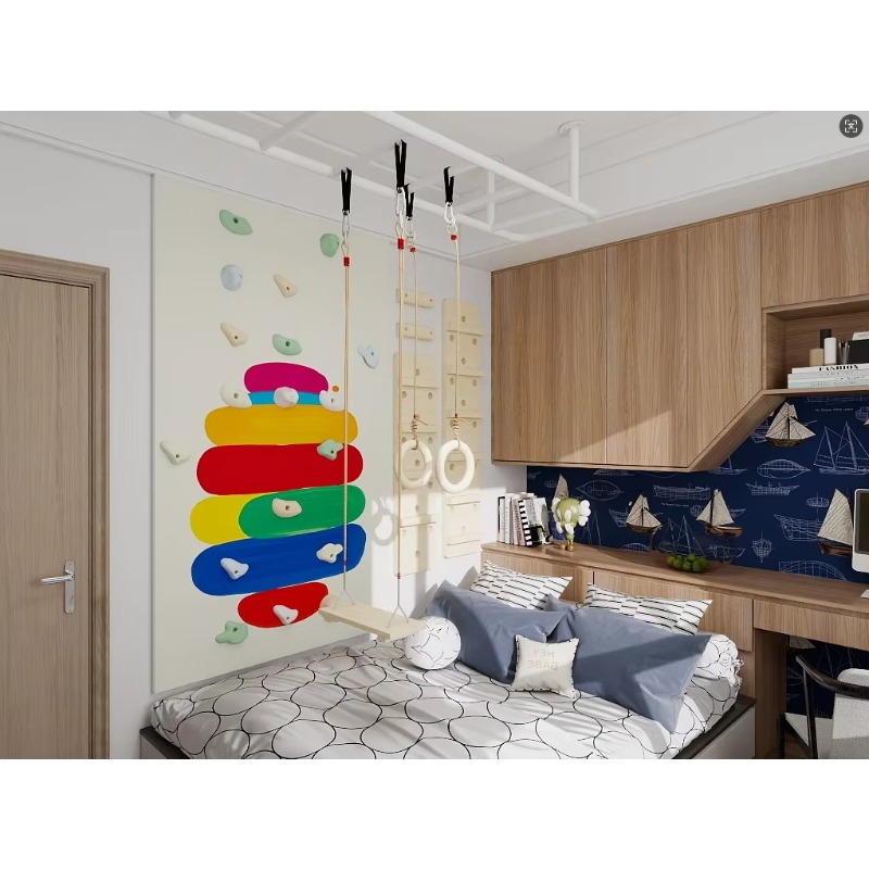 Kids Indoor Plywood Climbing W - Home Gym Kids 评论和价格