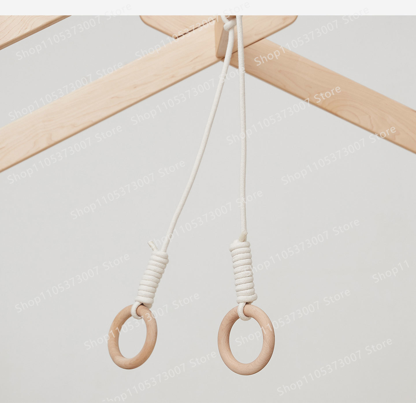 Bed hanging rings, solid wood  - Gymnastic Rings Wooden 评论和价格