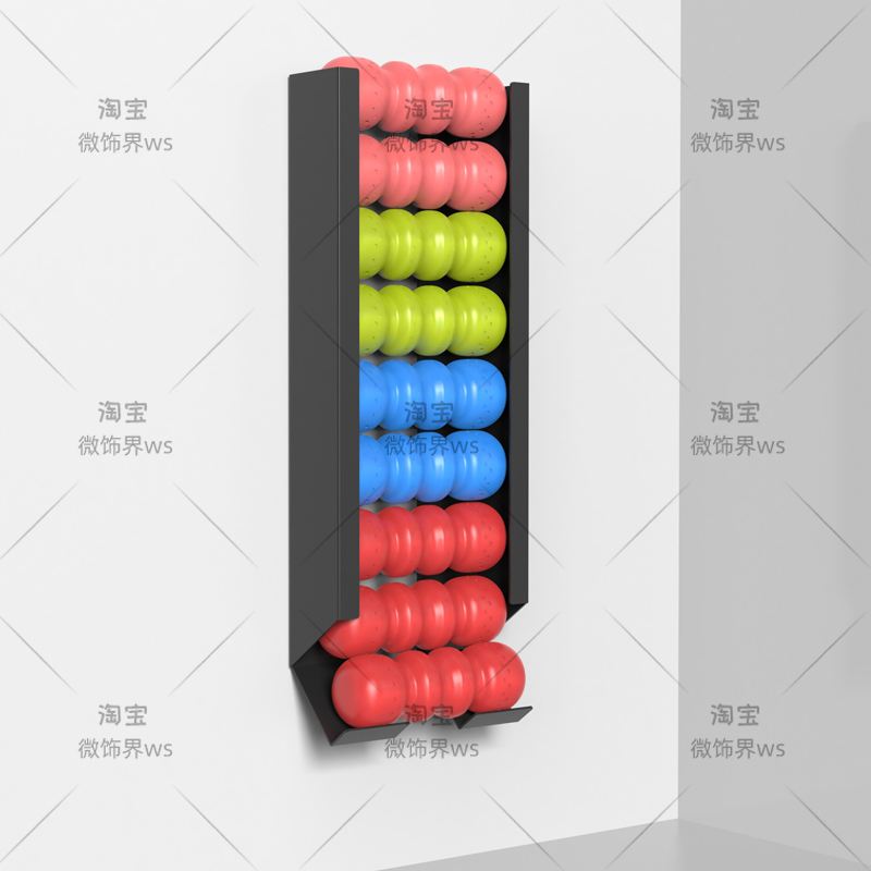 ‌Wall Mounted Sports Ball Rack - Home Gym Yoga Storage 评论和价格