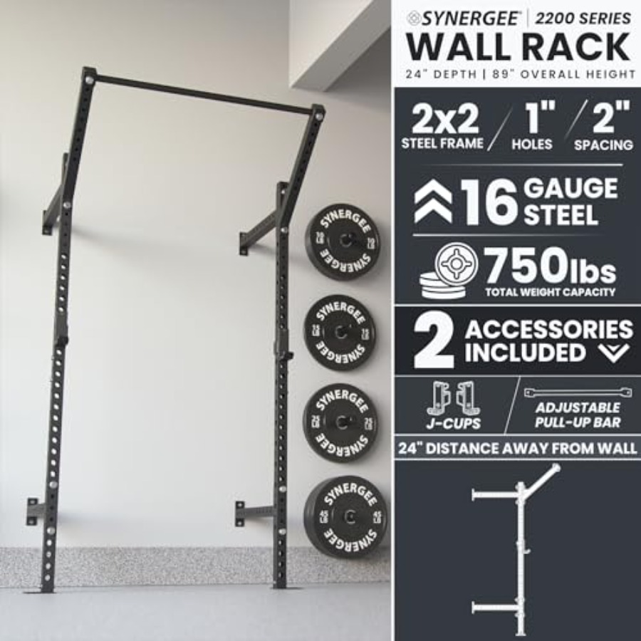 Wall Mounted Squat Rack for ho - Home Gym Pull Up 评论和价格