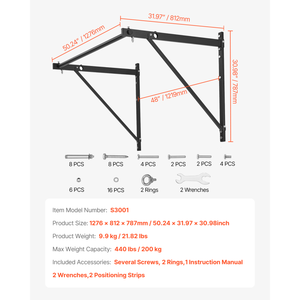 Ye Wall Mounted Heavy Duty Pul - Home Gym Pull Up 评论和价格