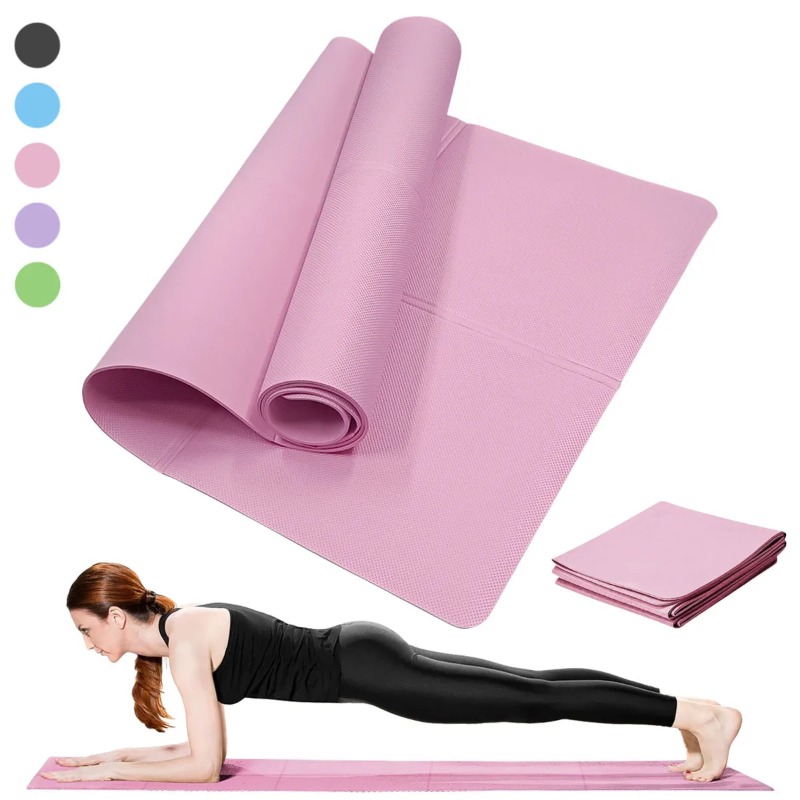 Yoga Mat Pilates Fitness Mat 3 - Home Gym Rubber Flooring 评论和价格