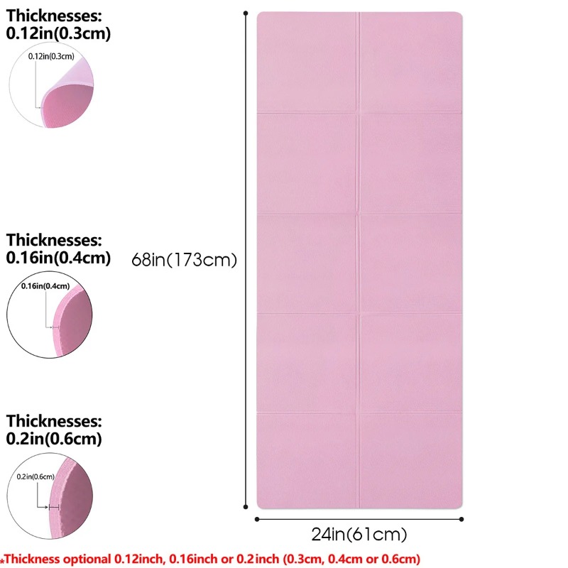 Yoga Mat Pilates Fitness Mat 3 - Home Gym Rubber Flooring 评论和价格