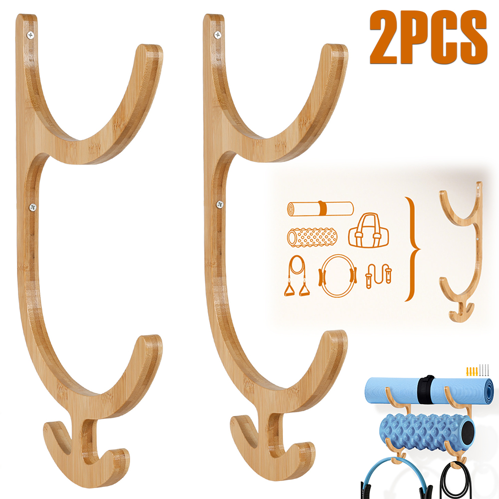 2Pcs Yoga Mat Storage Rack Wal - Home Gym Yoga Storage 评论和价格