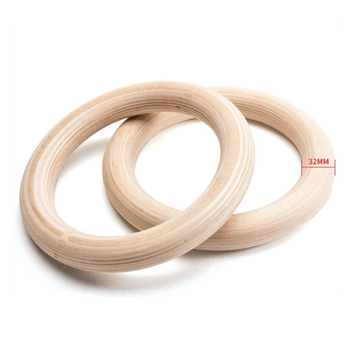 Summer sale  2Pcs Wooden Porta - Gymnastic Rings Wooden 评论和价格