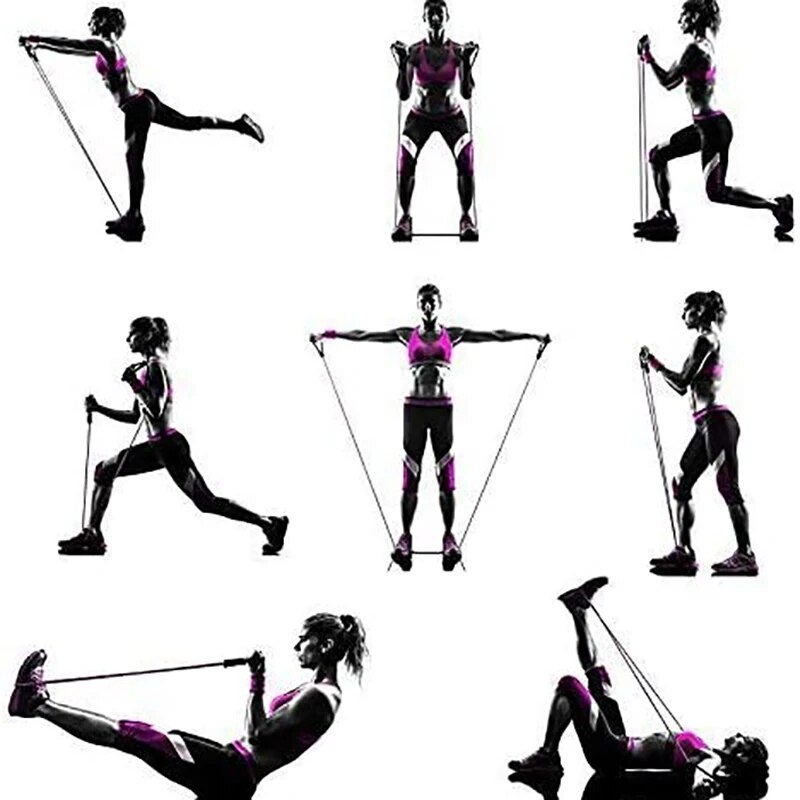 Resistance Bands With Handles, - Home Gym Tools 评论和价格
