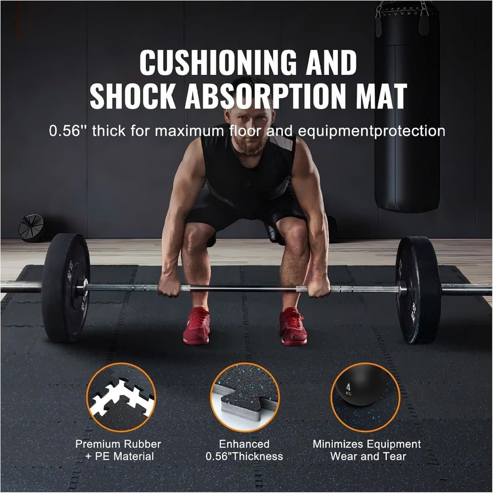 Interlocking Foam Rubber Worko - Home Gym Rubber Flooring 评论和价格
