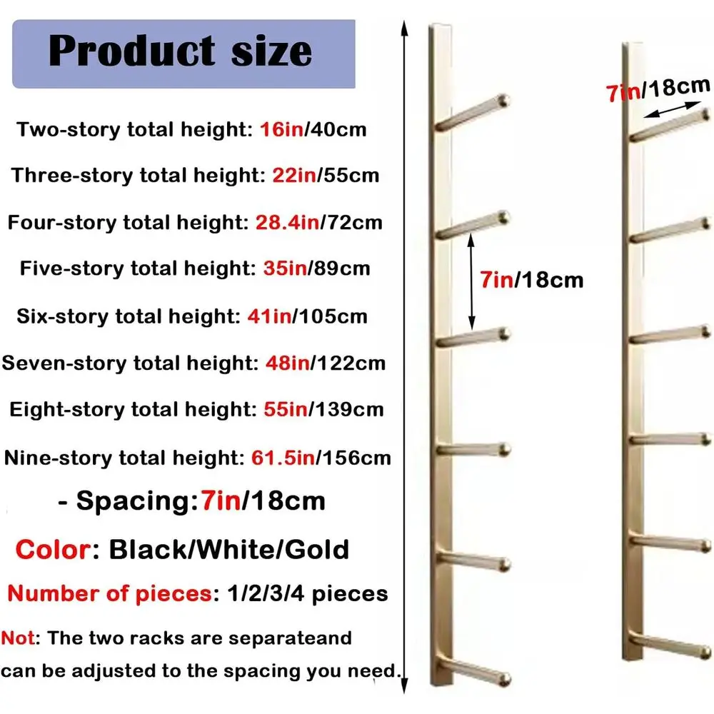 Wall-Mounted Metal Gym Rack fo - Home Gym Yoga Storage 评论和价格