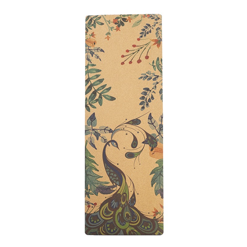 Printed Cork Natural Rubber Yo - Home Gym Rubber Flooring 评论和价格