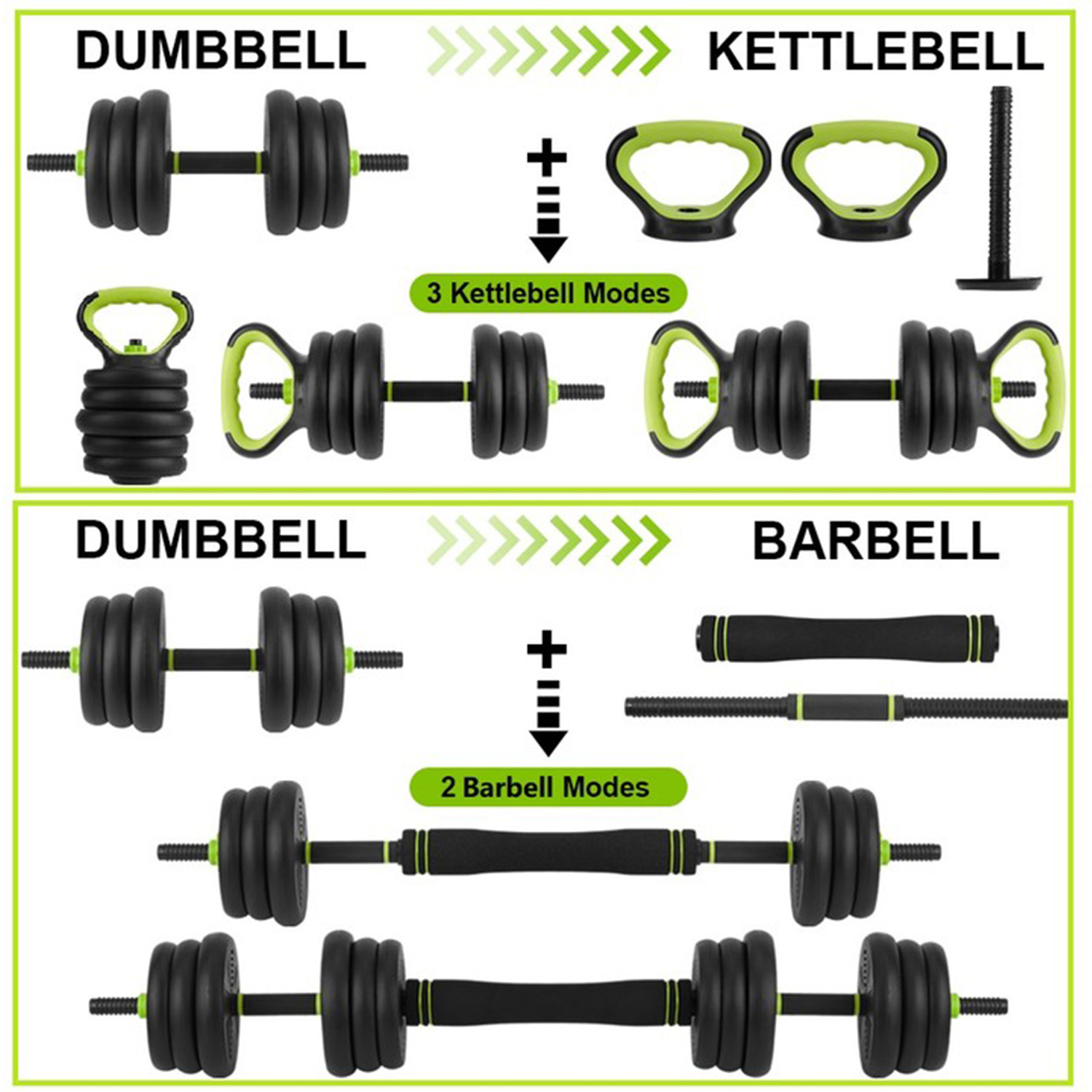 4 in 1 Adjustable Dumbbell Set - Home Gym Packages 评论和价格