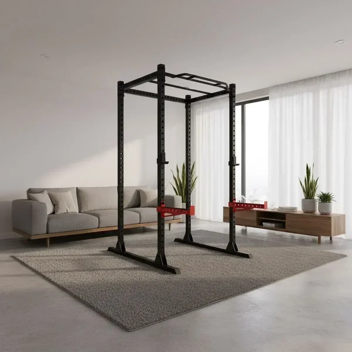Adjustable Home Gym Squat Rack - Home Gym Pull Up 评论和价格