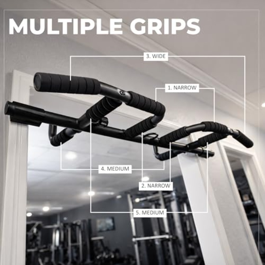 Doorway Pull Up Bar Set with S - Home Gym Pull Up 评论和价格