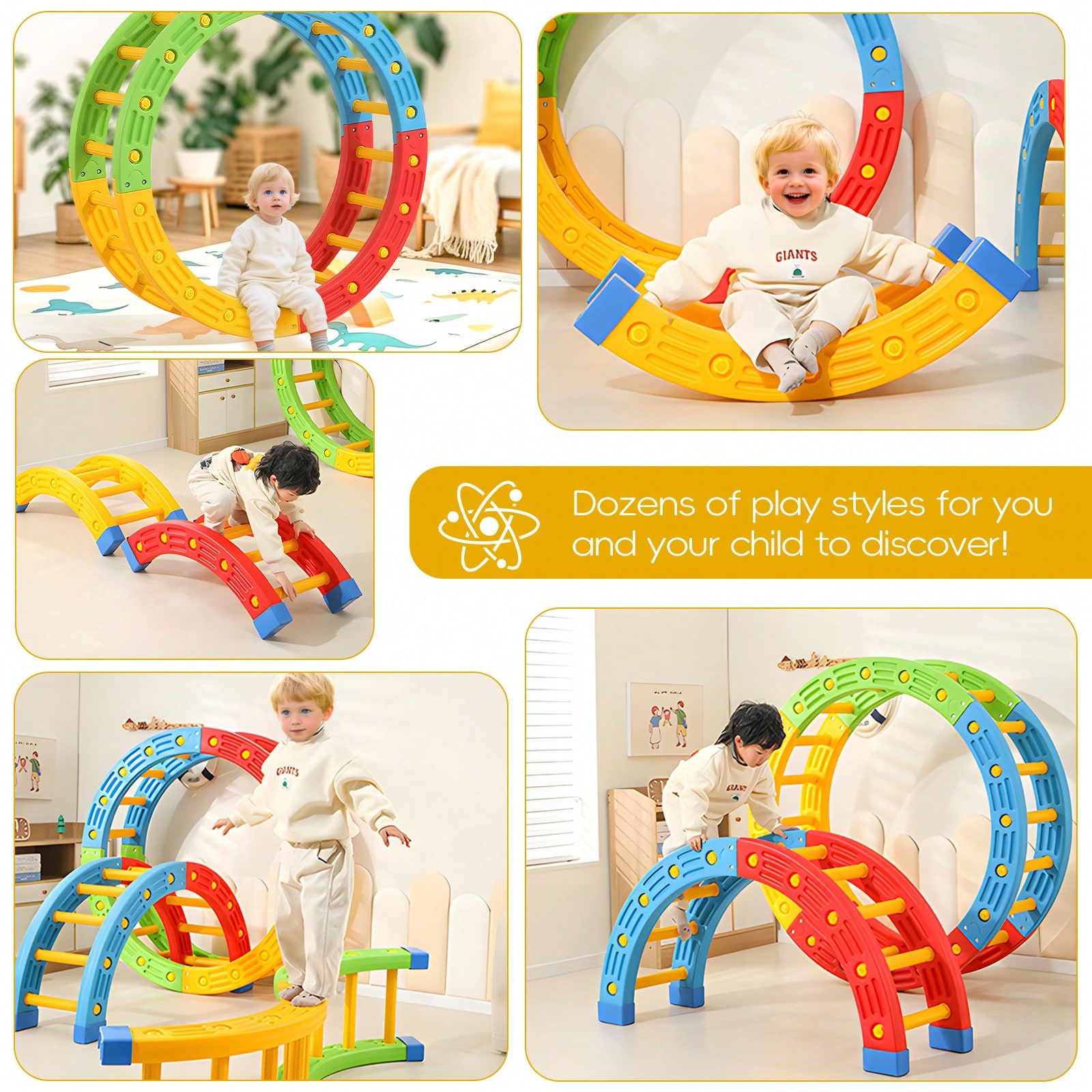GCCSJ 2-In-1 Foldable Toddler  - Home Gym Kids 评论和价格