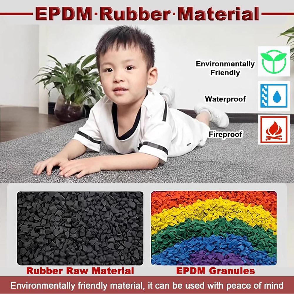 40x40 Inch Interlocking Floor  - Home Gym Rubber Flooring 评论和价格