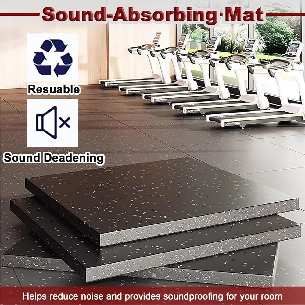 40x40 Inch Interlocking Floor  - Home Gym Rubber Flooring 评论和价格