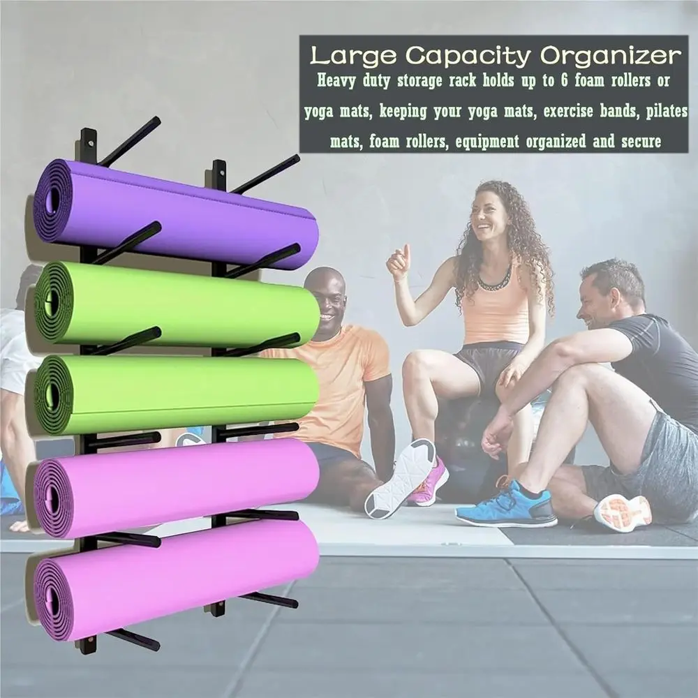 Gold 9-Tier Wall-Mounted Yoga  - Home Gym Gold 评论和价格