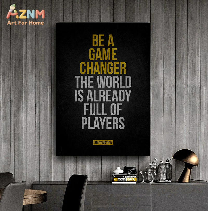 AZNM Motivational Quote Canvas - Home Gym Gold 评论和价格