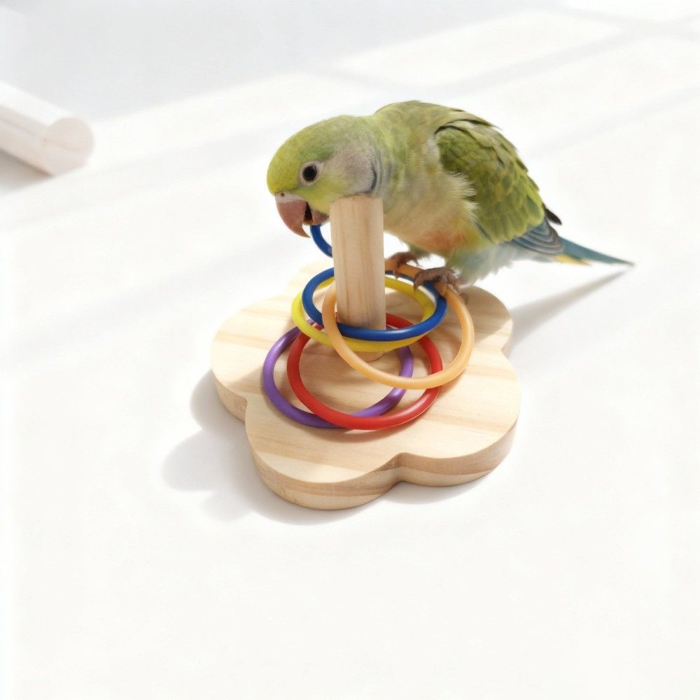 1PC Wooden Parrot Intelligence - Gymnastic Rings Wooden 评论和价格