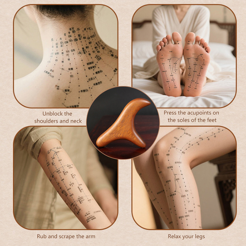 1 PCS Neck Foot Sandalwood Tri - Home Gym Tools 评论和价格
