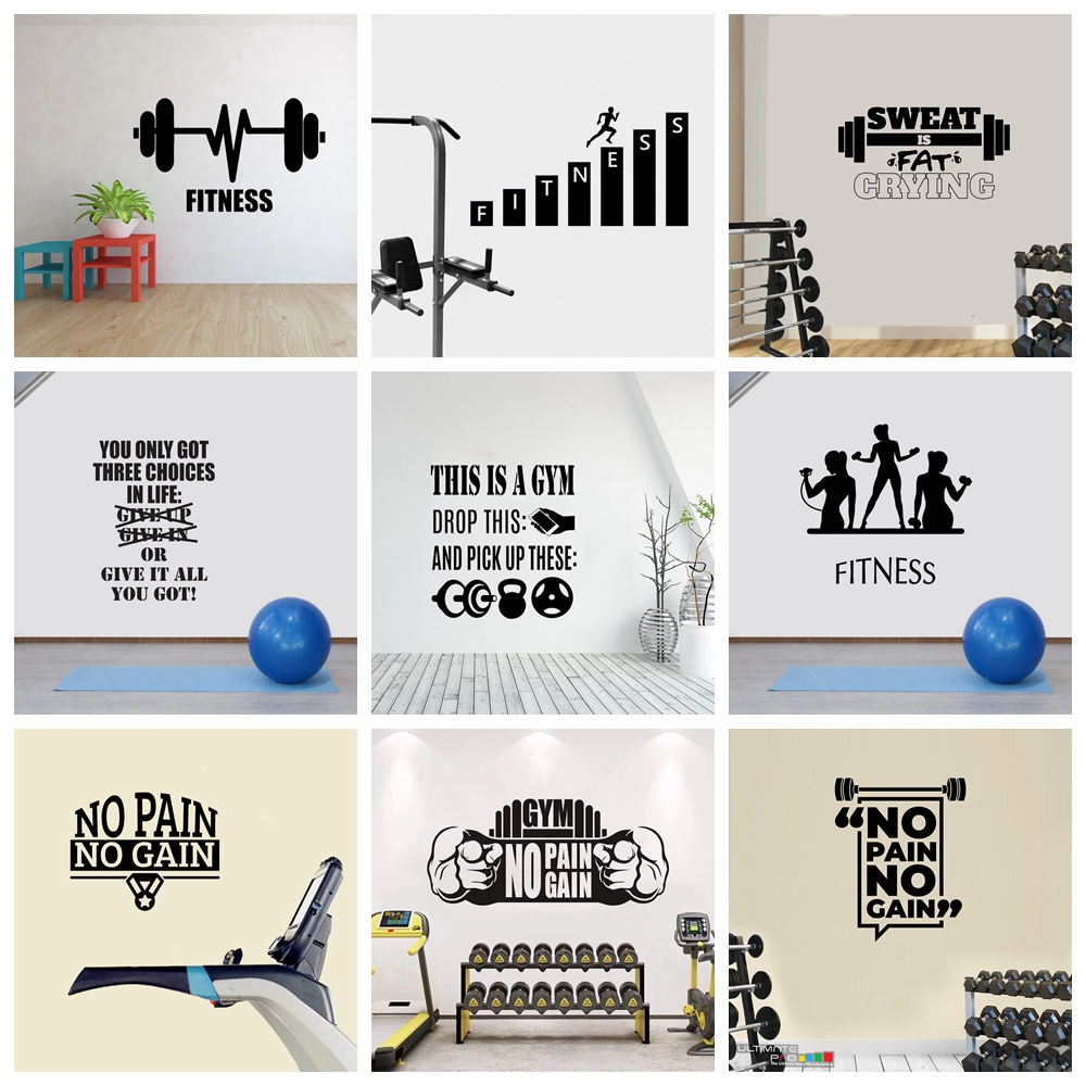 1 pc hot sale GYM culture Wall - Home Gym Kids 评论和价格